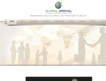 Tablet Screenshot of globalarrival.com